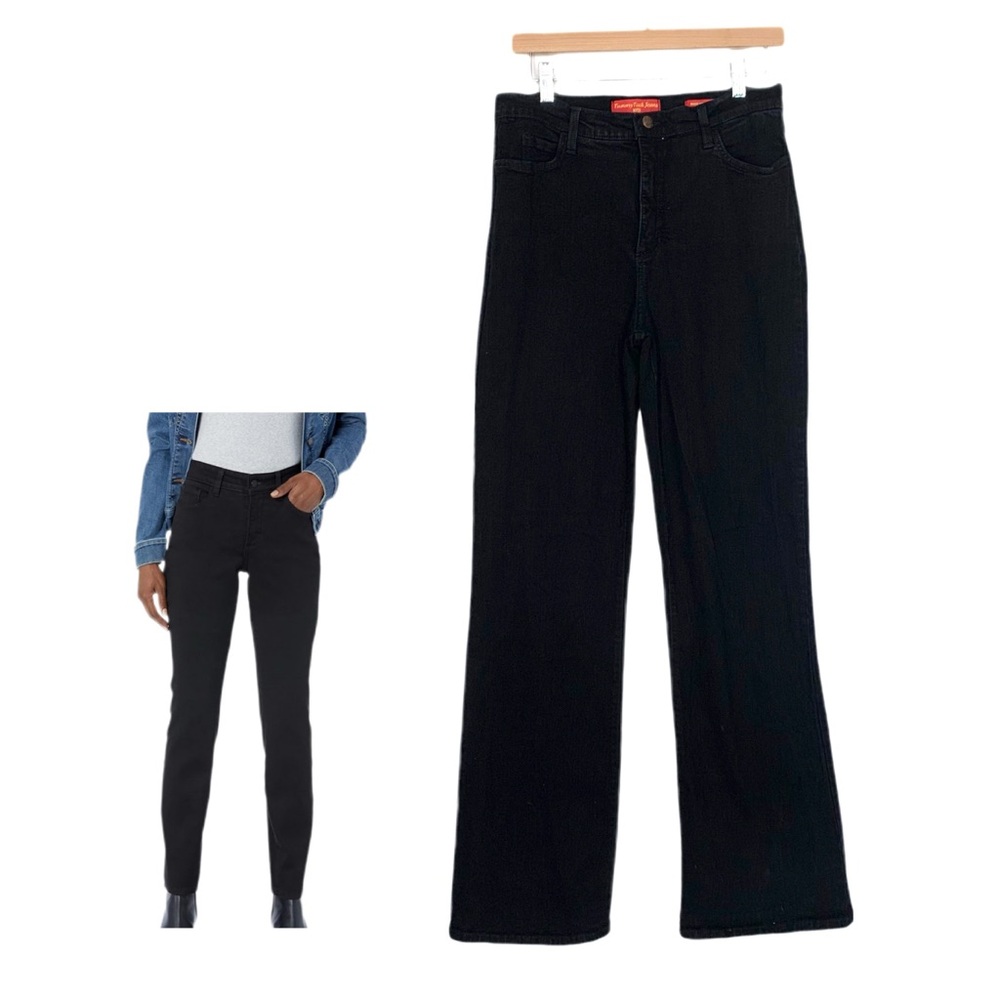 Not Your Daughters Jeans Tummy Tuck Jeans in Black Boot Cut Size 12 High Rise